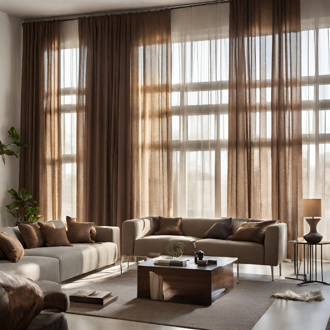 Plain Sheer Curtain - Brown
No Sales Tax Collected outside New York. Free Shipping to 48 states. Please visit Shipping Policy
DecorPassionsPlain Sheer Curtain - Brown