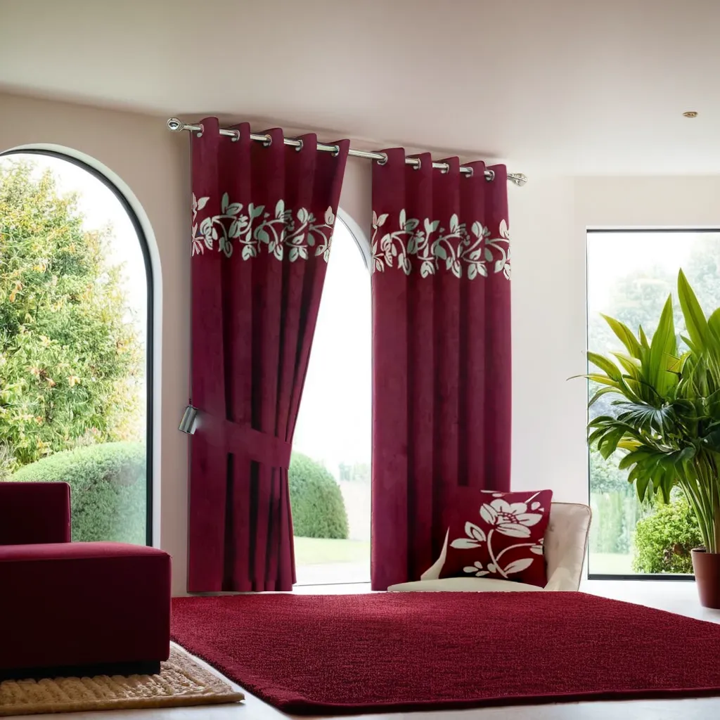 Floral Pattern Lasercut Curtain / Drapes In Premium Velvet Fabric
No Sales Tax Collected outside New York. Free Shipping to 48 states. Please visit Shipping Policy
DecorPassionsFloral Pattern Lasercut Curtain / Drapes